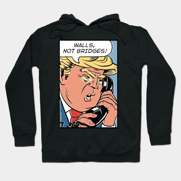 Donald Trump Pop Art Hoodie by vo_maria